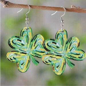 Colorful Shamrock Earrings